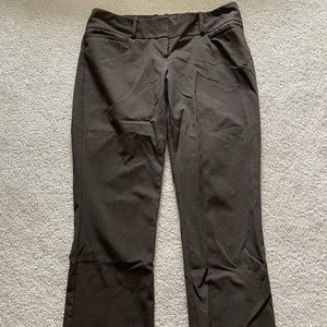 The Limited Drew Fit dark brown dress pants